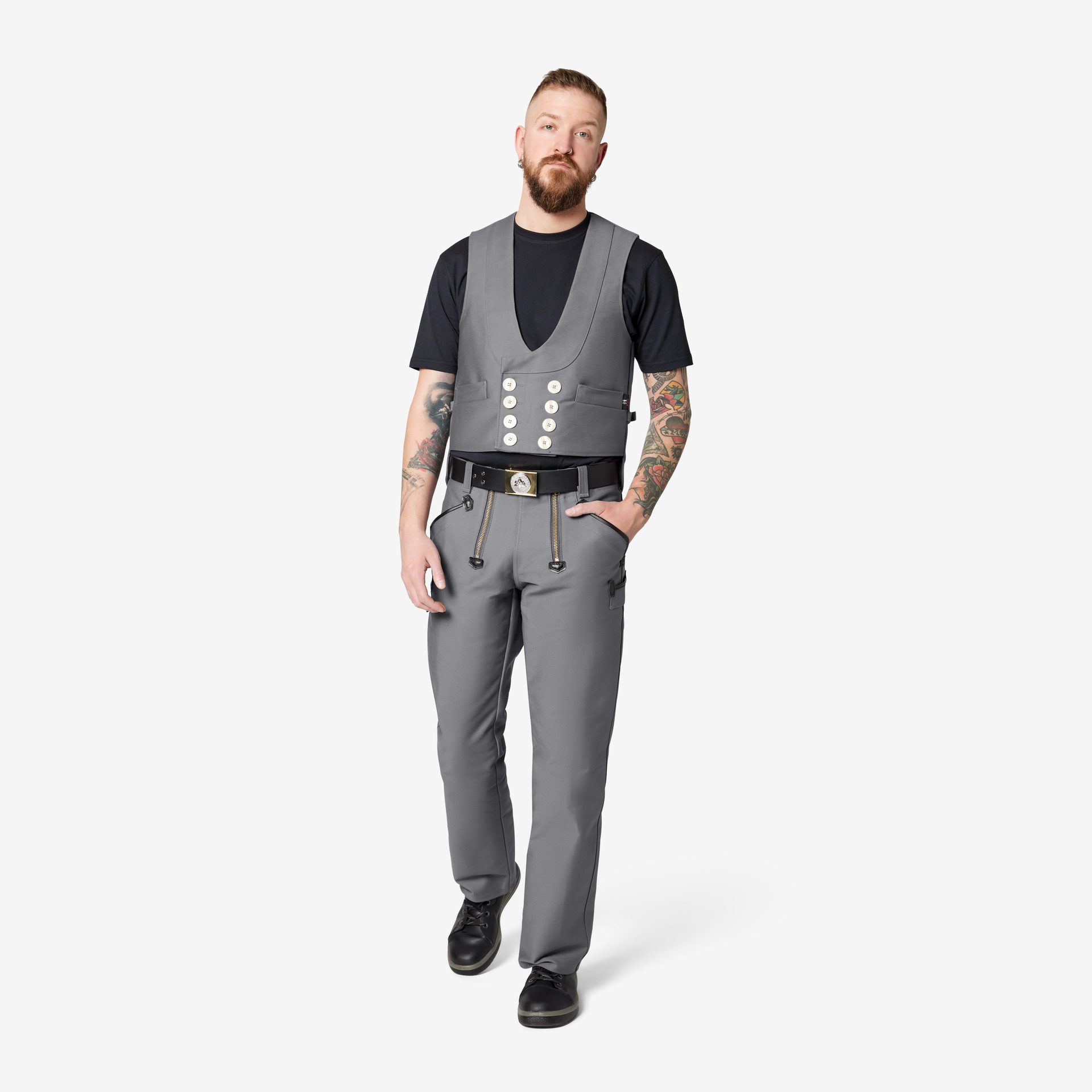 FHB Zunftweste Pilot Jakob, grau 48