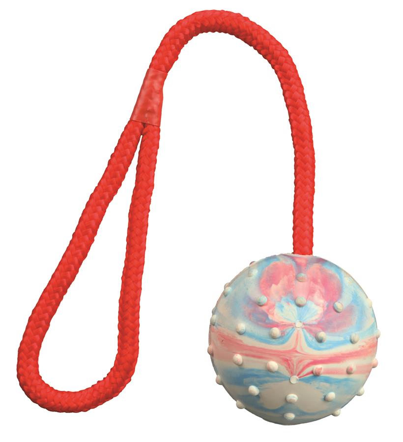 Trixie Ball am Seil, Naturgummi, 6 cm, 30 cm
