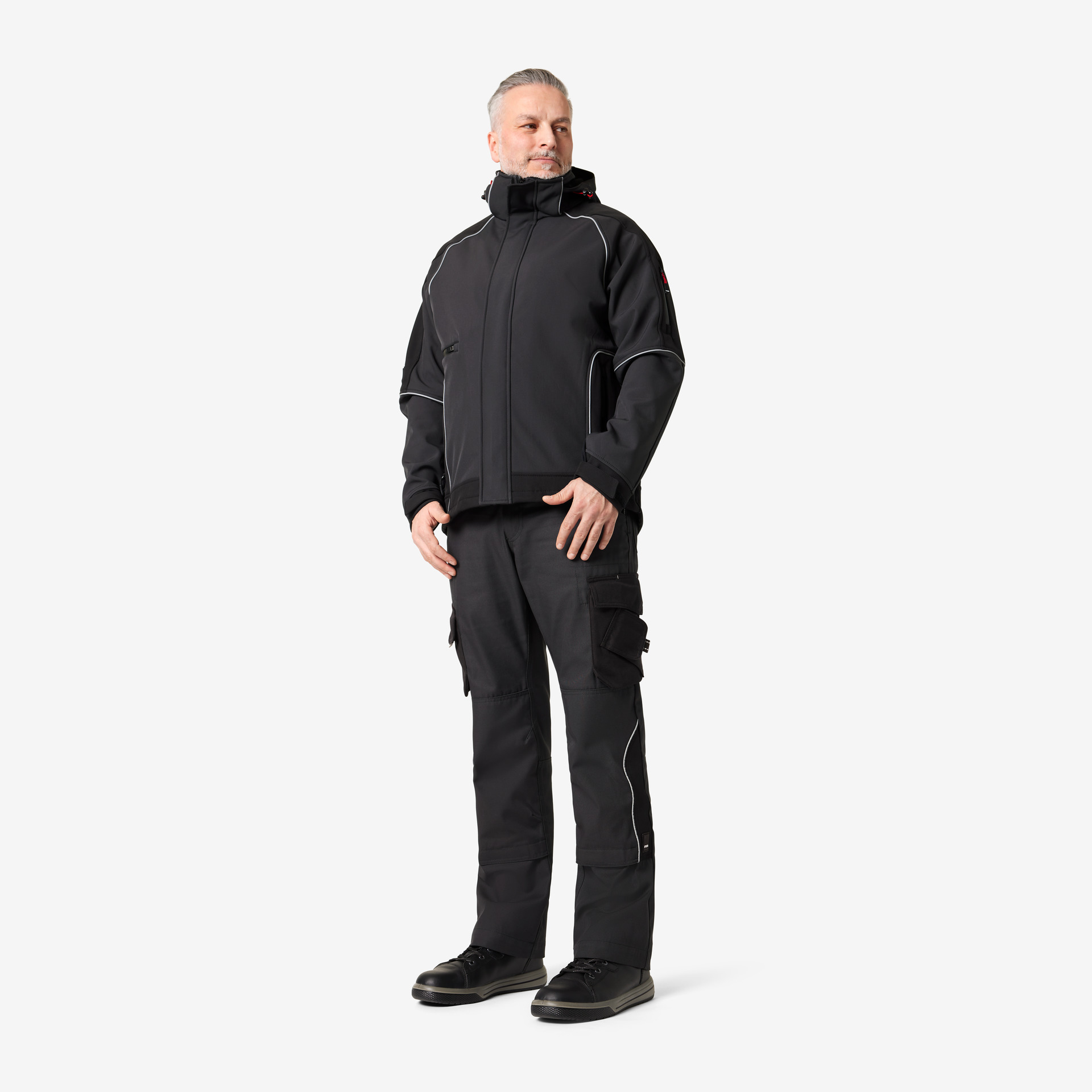 FHB Softshell-Jacke Walter, anthrazit-schwarz L