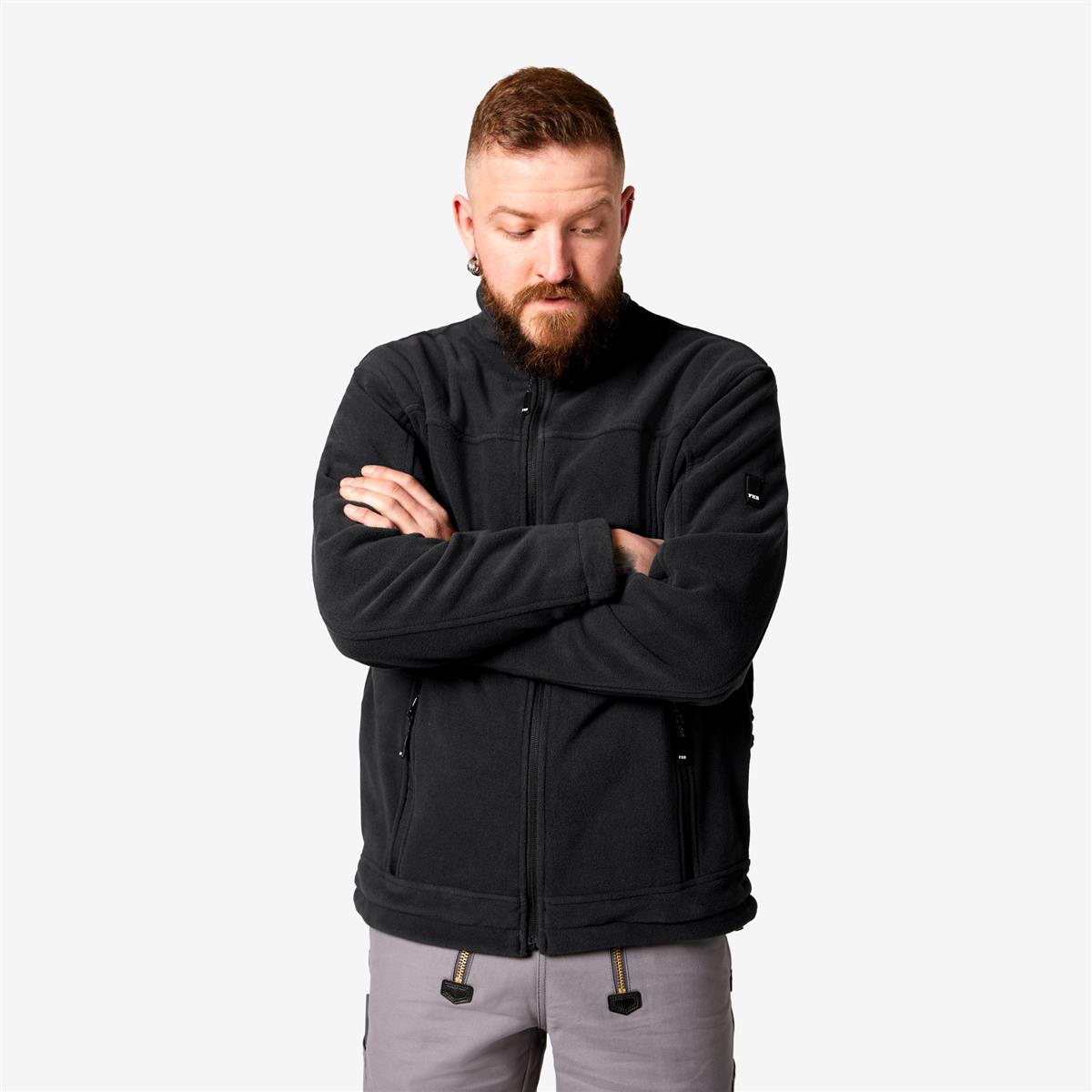 FHB Fleece-Jacke Roman, anthrazit