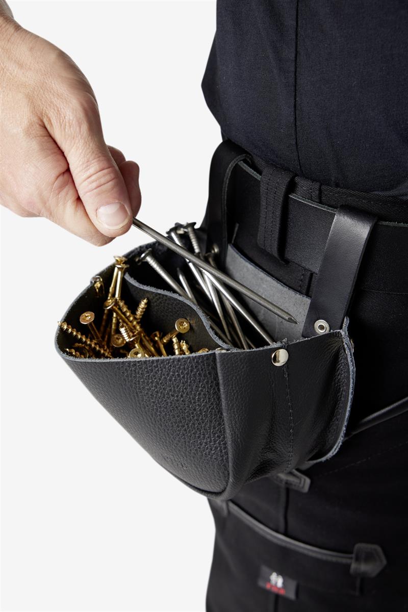 FHB Nageltasche doppelt Lukas, schwarz