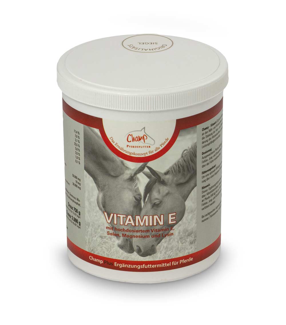 Champ Vitamin E für Pferde, 750 g