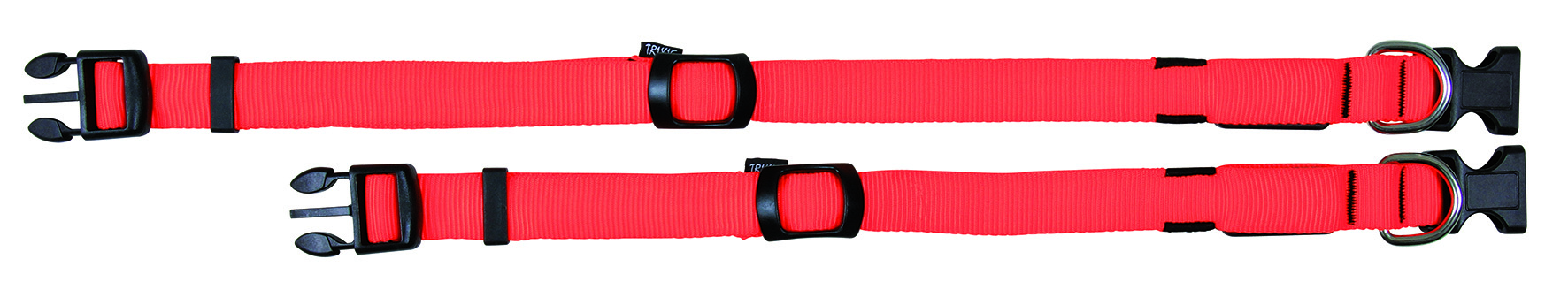Trixie Flash Halsband, Größe L-XL, 55-70 cm, 25 mm, signalorange