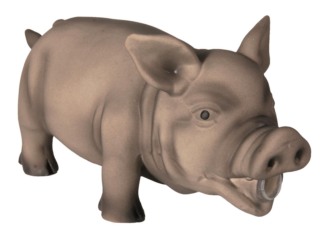 Trixie Schwein, Original-Tierstimme, 23 cm, Latex