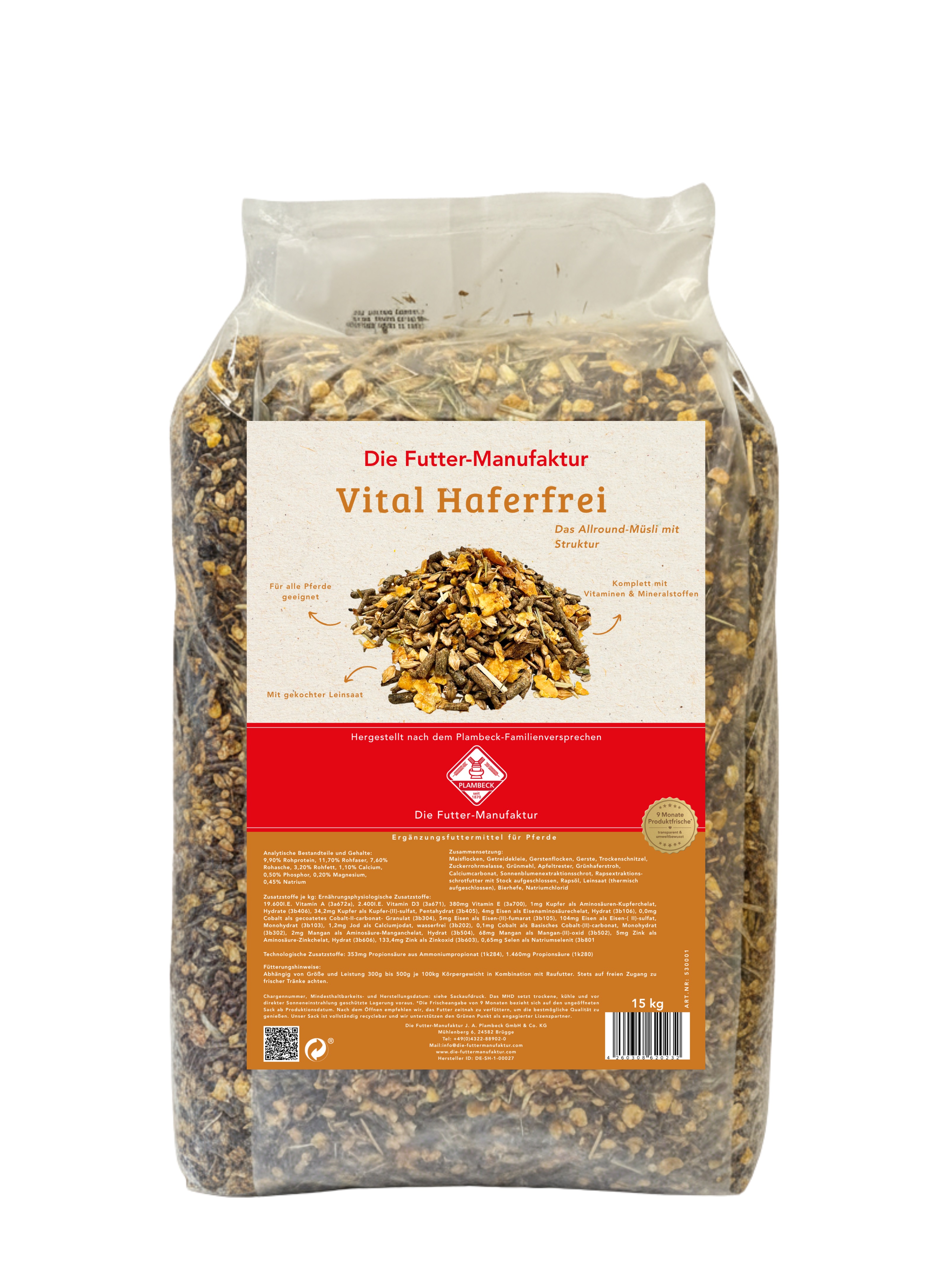 Die Futter-Manufaktur Vital Haferfrei, 15kg