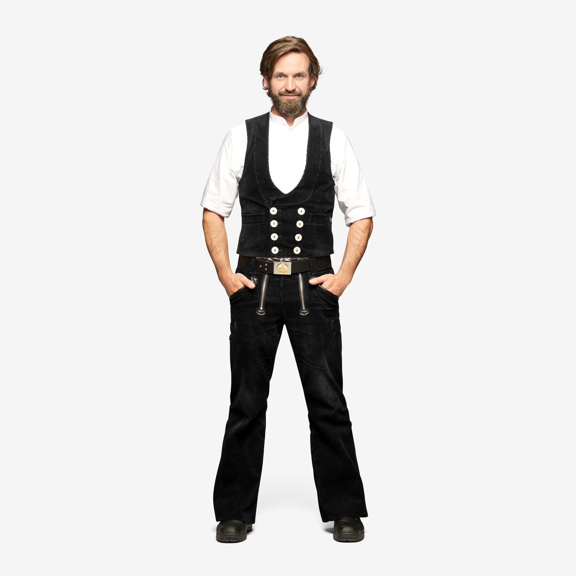 FHB Zunfthose Trenker Friedrich, schwarz 46
