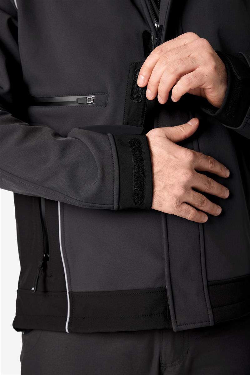 FHB Softshell-Jacke Walter, anthrazit-schwarz