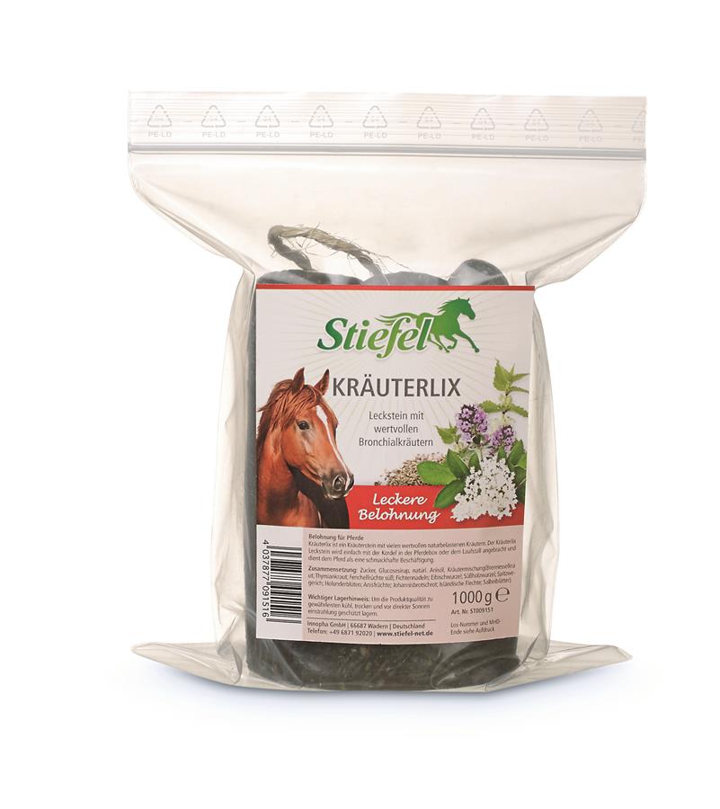 Stiefel Kräuterlix Leckstein für Pferde, 1 kg