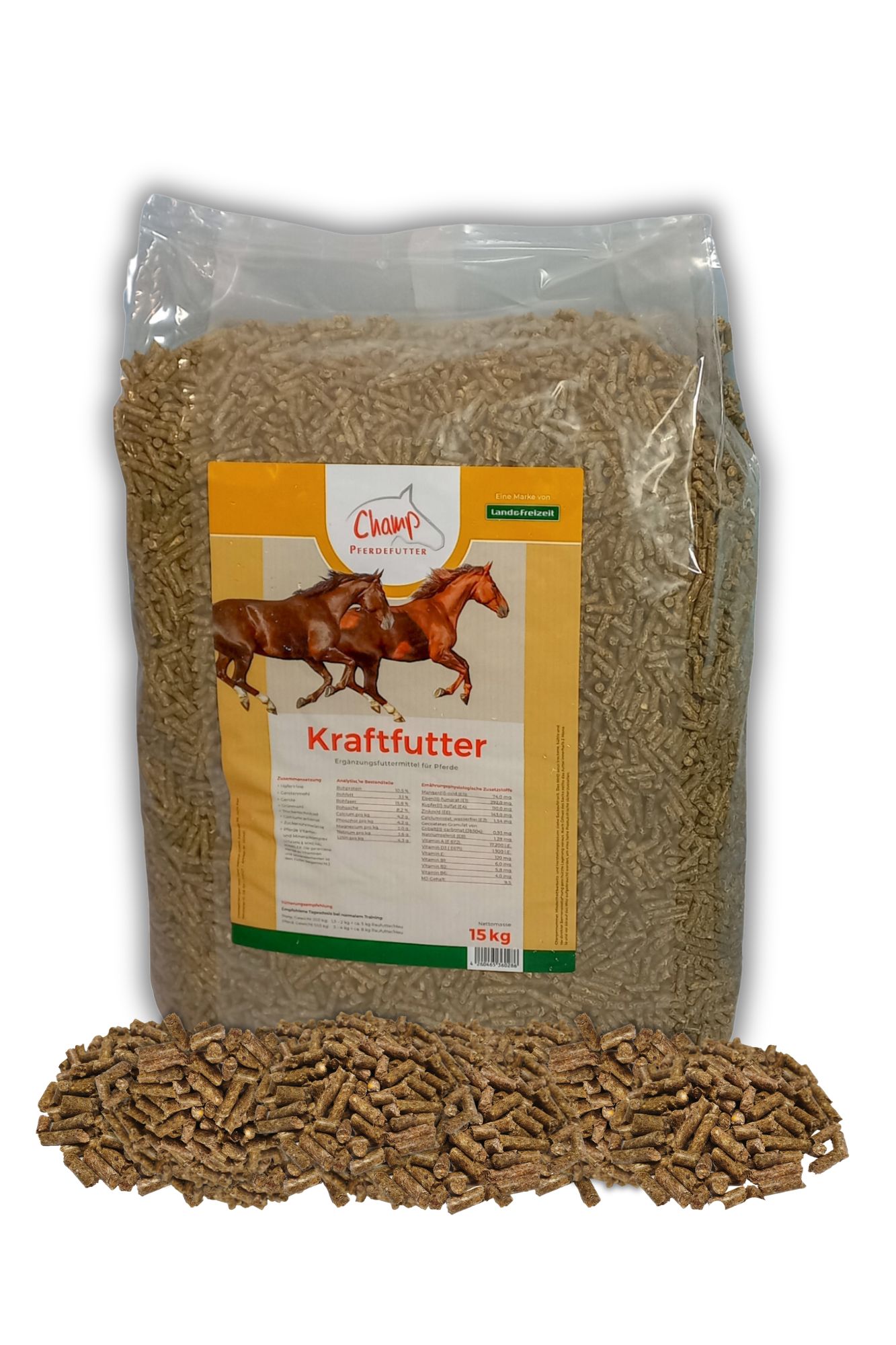 Champ Kraftfutter Pferde Pellets 15 kg