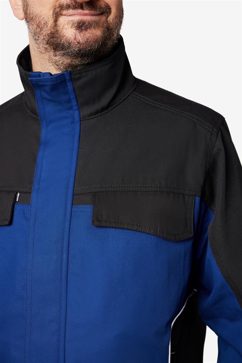 FHB Arbeitsjacke Ernst, royal-schwarz M