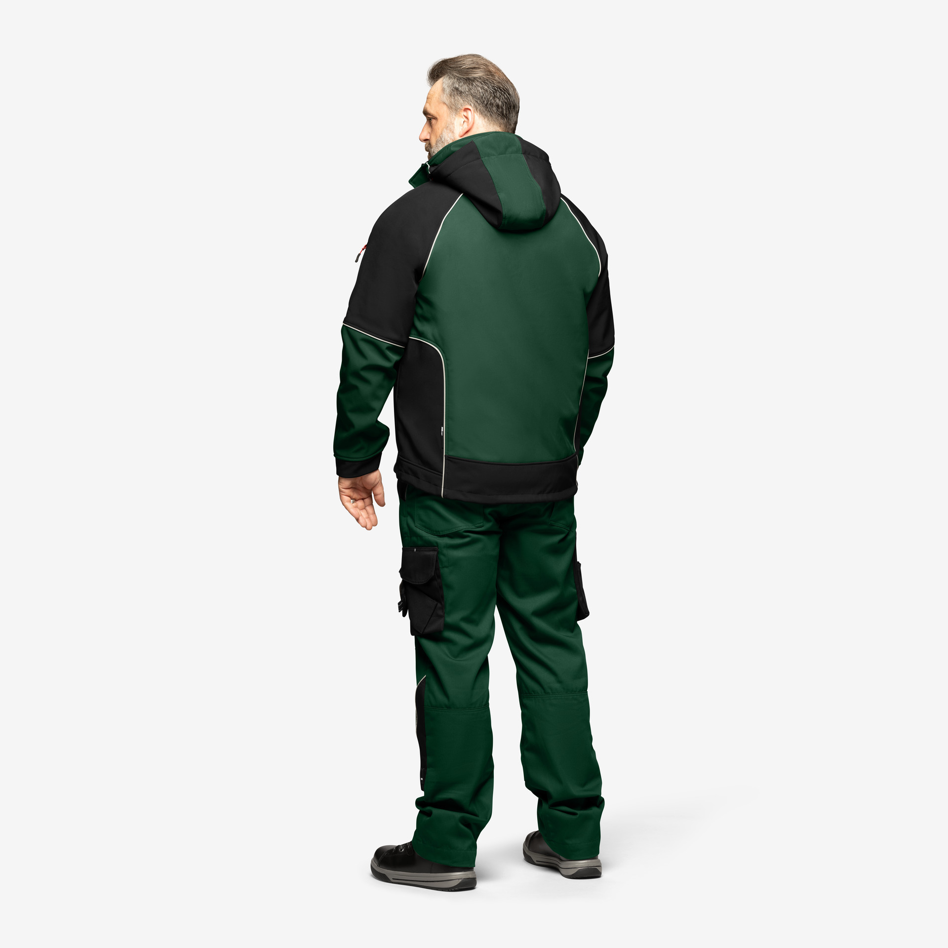 FHB Softshell-Jacke Walter, grün-schwarz XL