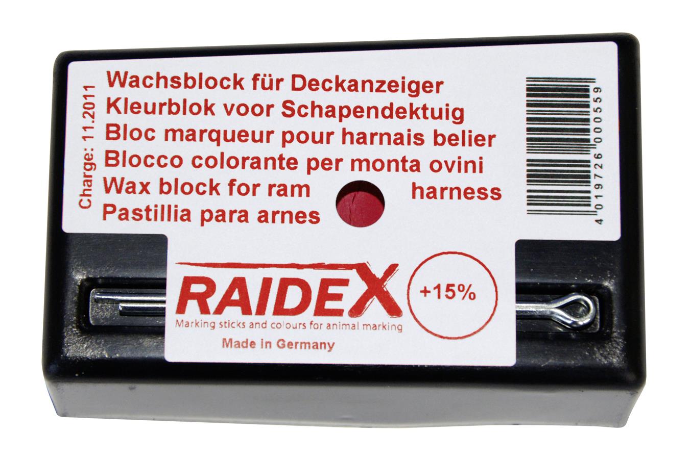Kerbl Kreide rot, original Raidex