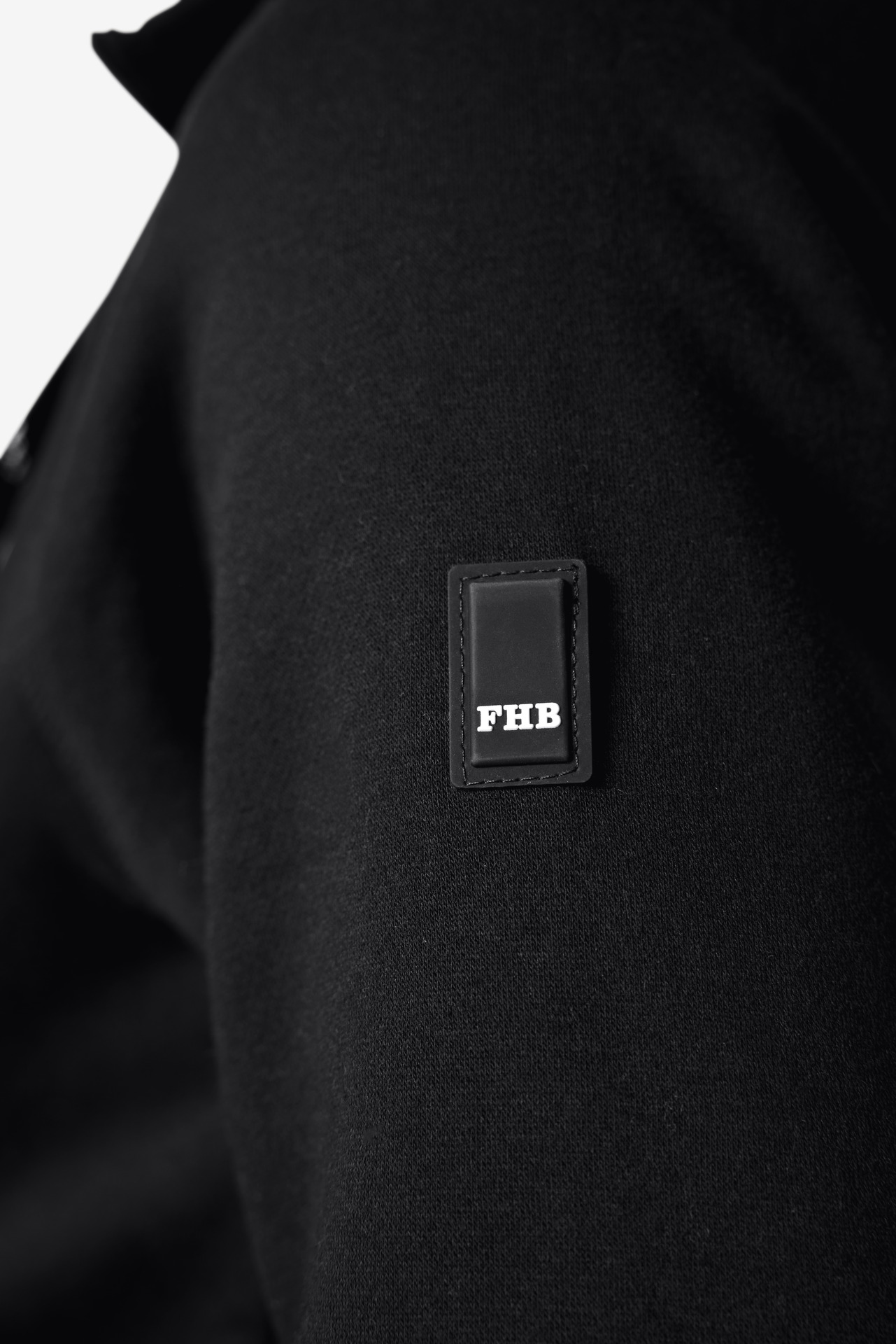 FHB Kapuzen-Sweat-Jacke Jörg, schwarz M