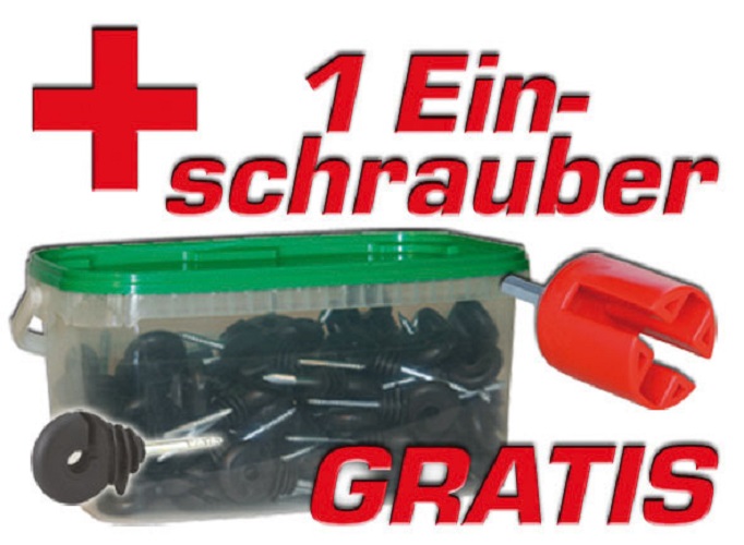 Kerbl Ringisolator mit durchgehender Stütze, 100 St.