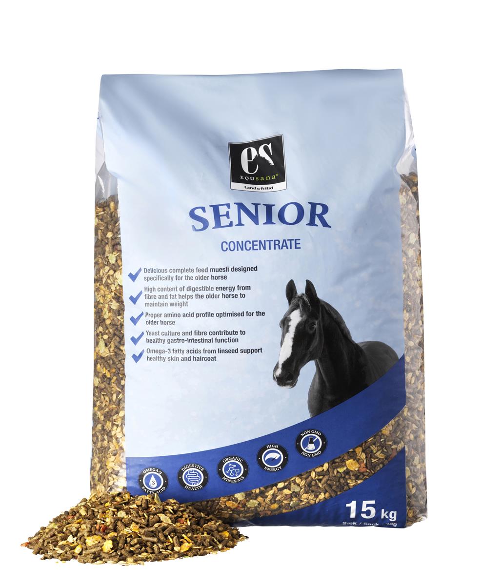 Equsana Senior Vollwertfutter Müsli für Pferde, 15 kg