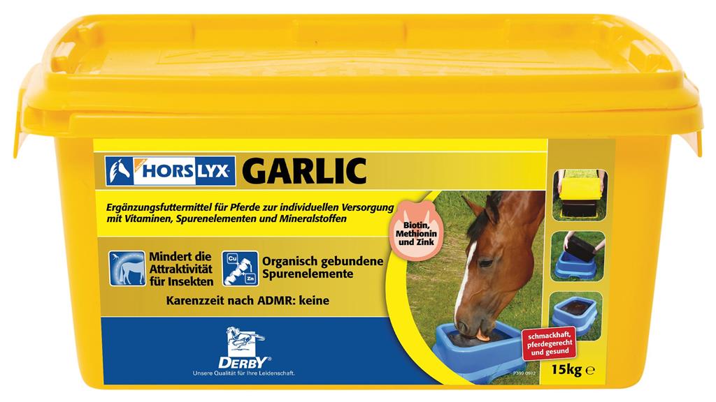 Derby® Horslyx Leckmasse für Pferde, Garlic, 15 kg