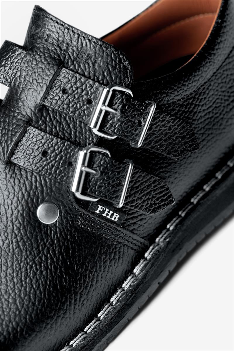 FHB Halbschuh Willi, schwarz 48