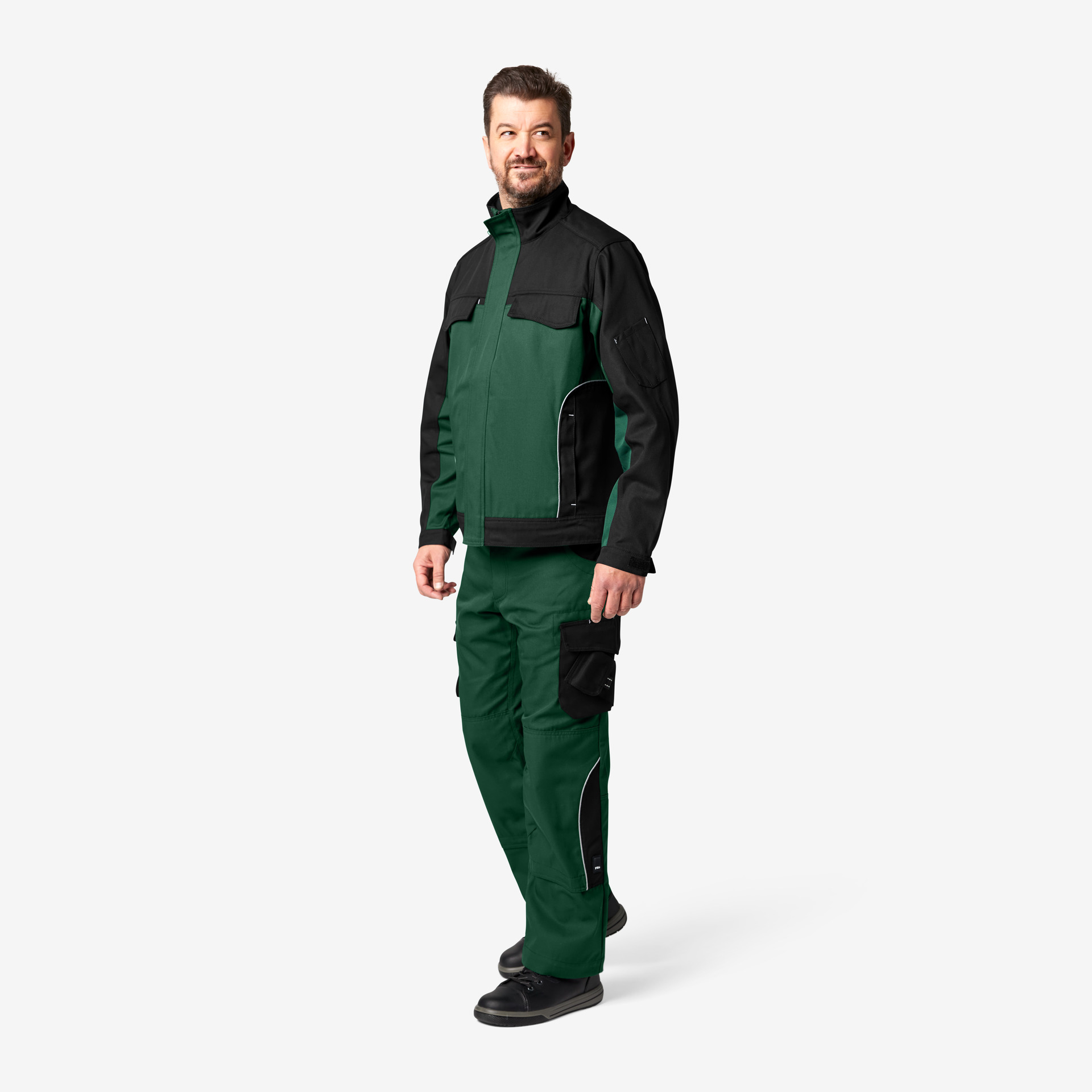 FHB Arbeitsjacke Ernst, grün-schwarz L
