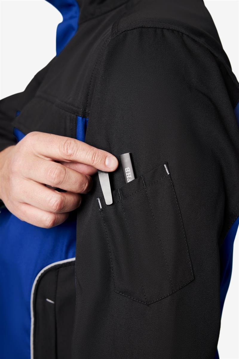 FHB Arbeitsjacke Ernst, royal-schwarz M