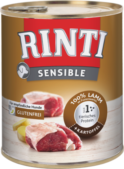 Rinti Sensible Lamm + Kartoffel für Hunde, 800 g