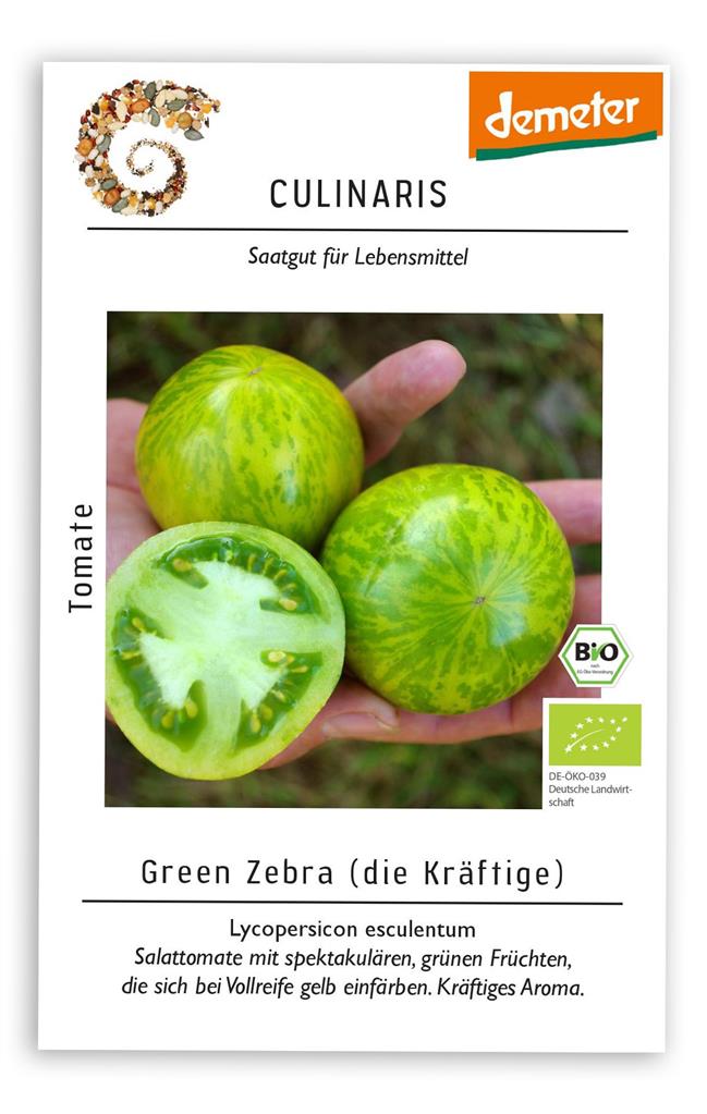 Culinaris Salattomate Green Zebra, 20 Korn