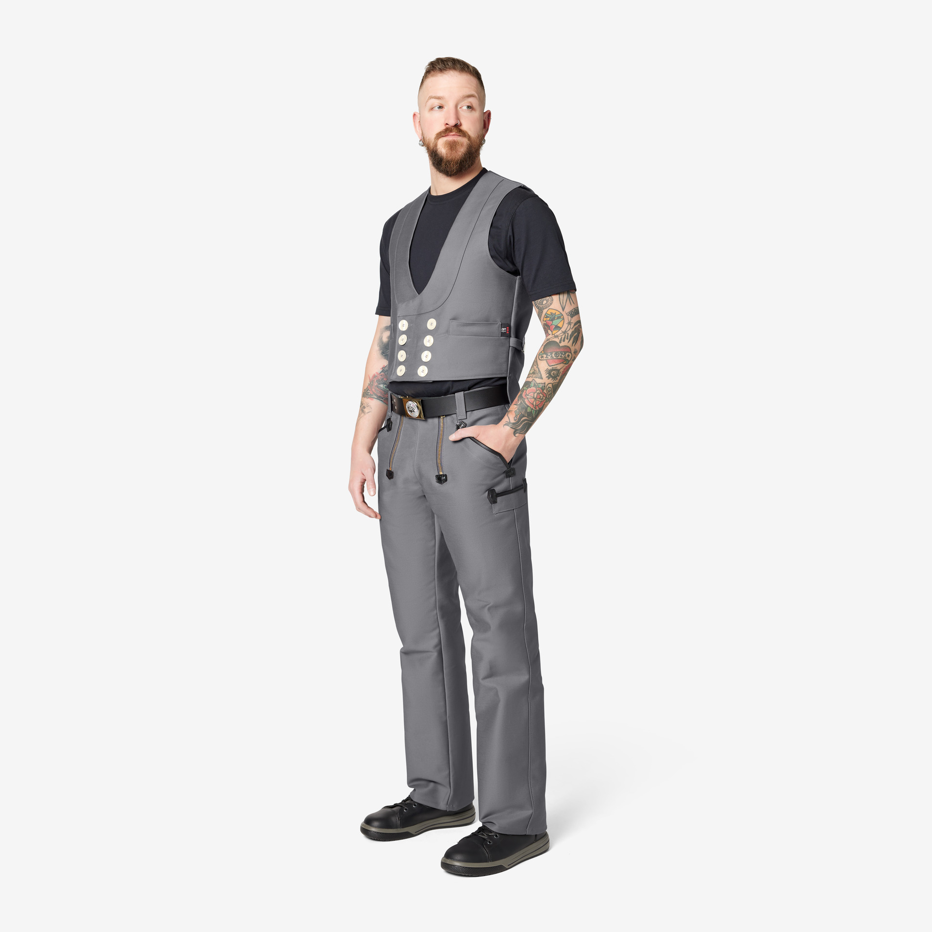 FHB Zunftweste Pilot Jakob, grau 48