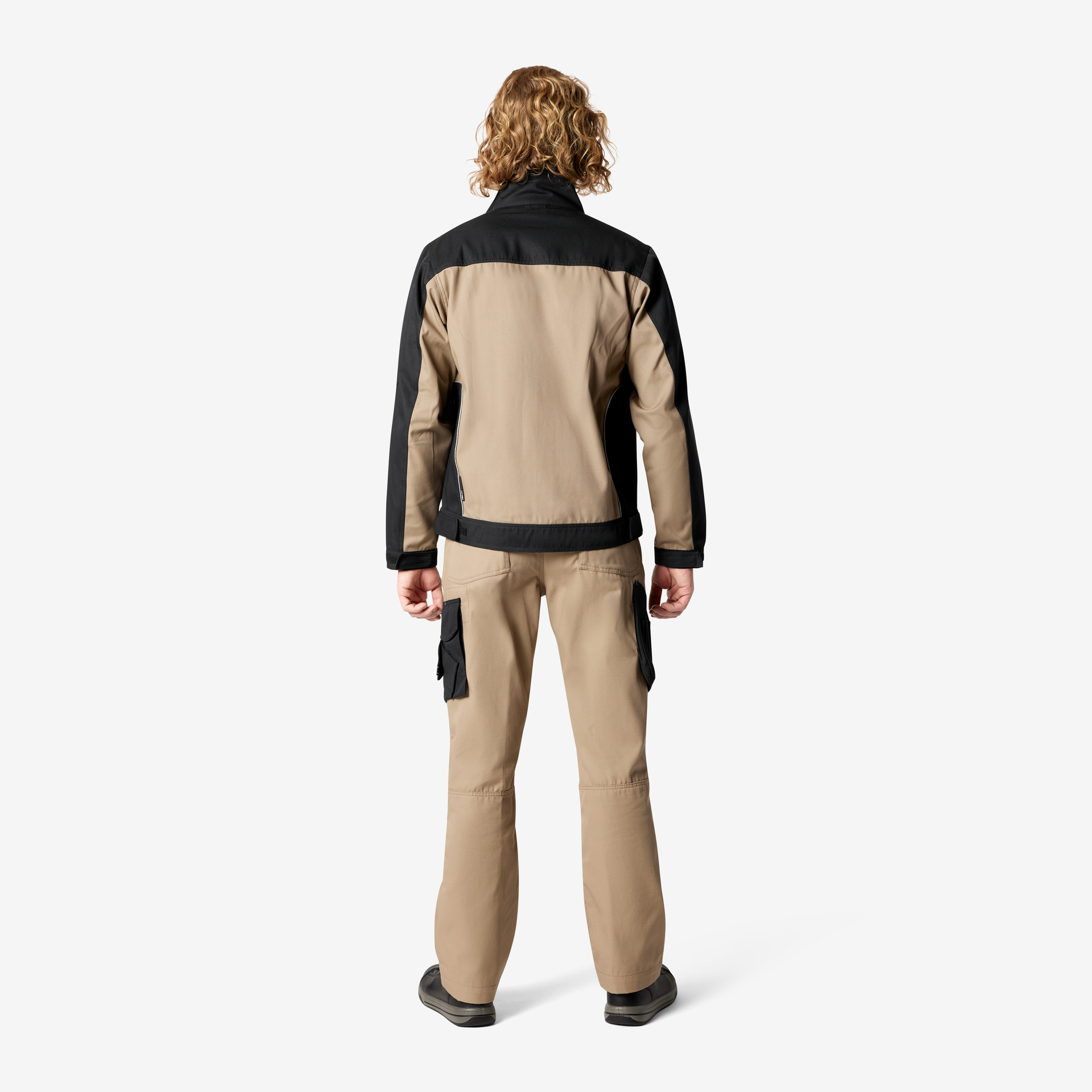 FHB Arbeitshose Bruno, beige-schwarz 46