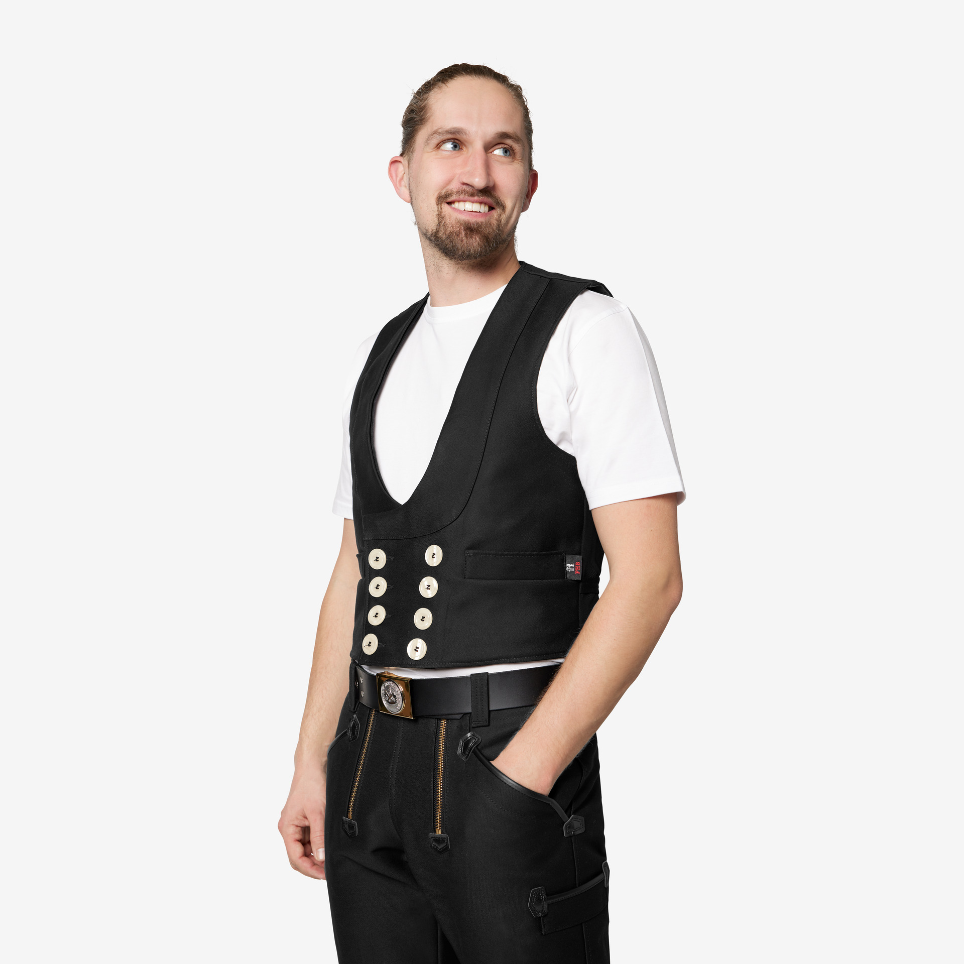 FHB Zunftweste Pilot Jakob, schwarz 50