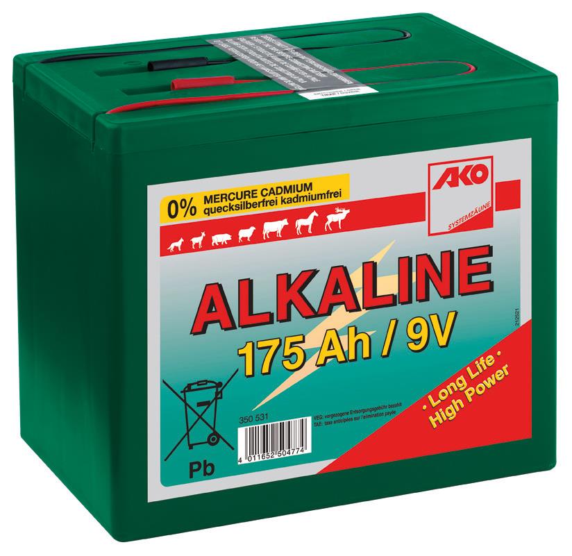 Kerbl Ako Batterie Alkaline 175 Ah, 9 V
