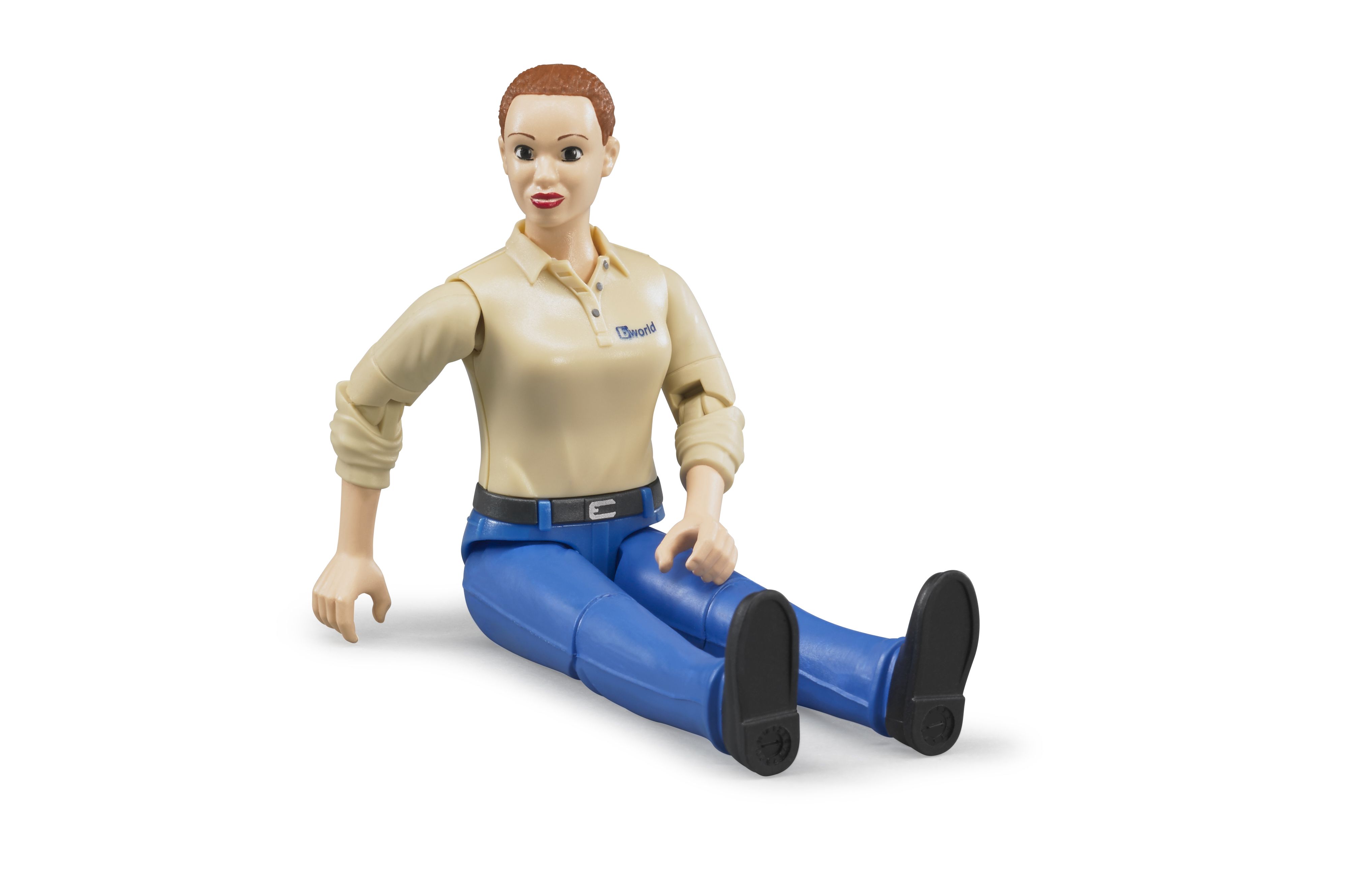 Bruder Frau mit blauer Hose