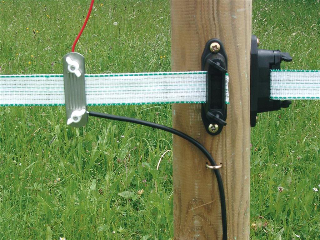 Kerbl Profi Eck- und Streckenisolator, schwarz, 10 Stück
