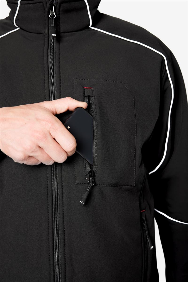 FHB Softshell-Jacke Dirk, schwarz L