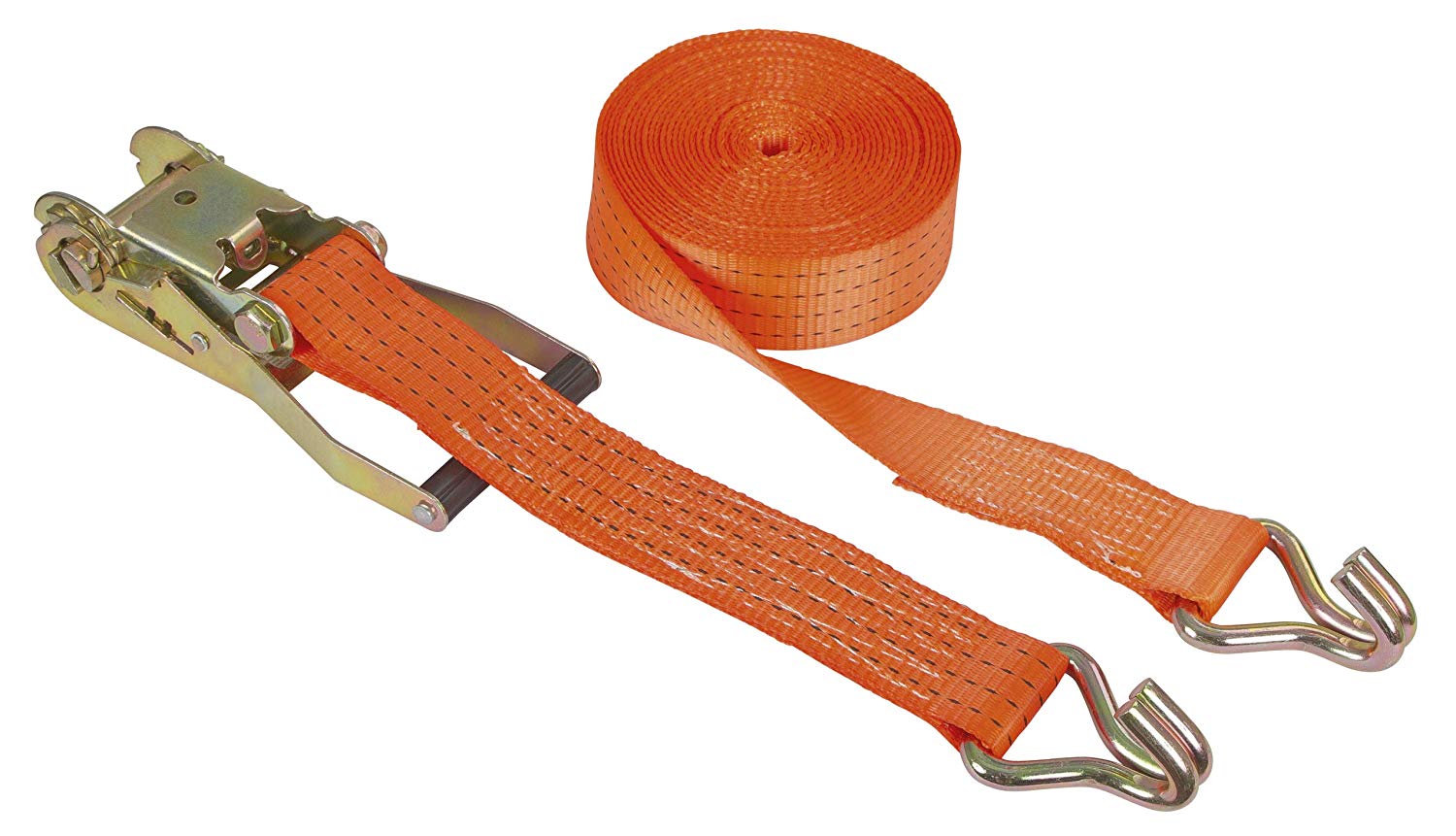 Kerbl Ratschenzurrgurt zweiteilig, orange, 50 mm, 10 m