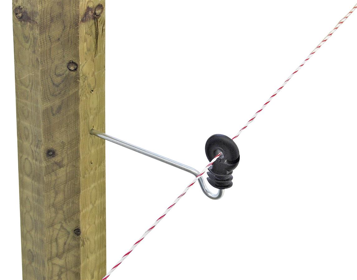 Kerbl Langstiel-Ringisolator, 22 cm, 10 Stück