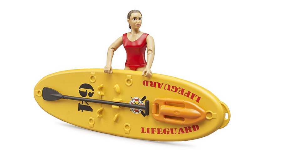 BRUDER bworld Life Guard mit Stand up Paddle
