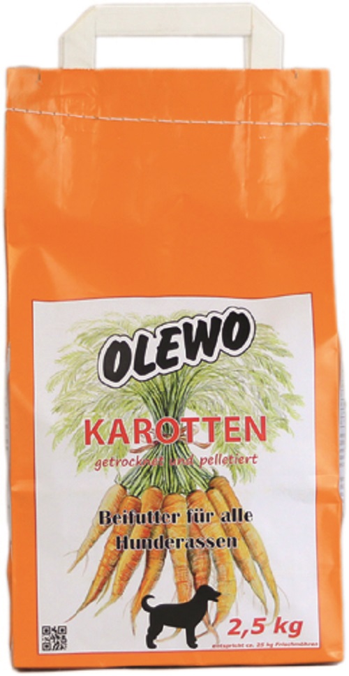 Olewo Karotten-Pellets für Hunde, 2,5 kg