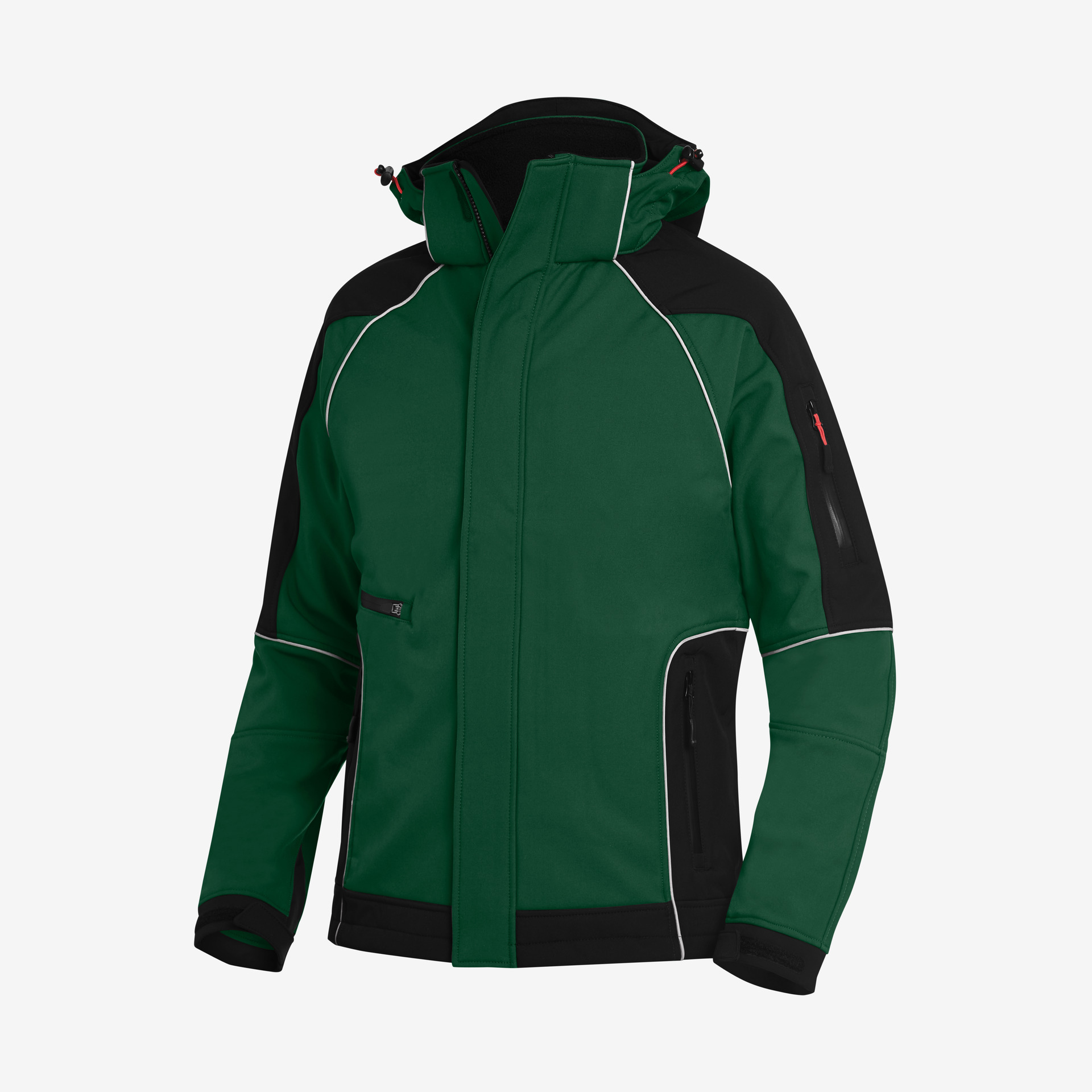 FHB Softshell-Jacke Walter, grün-schwarz XL