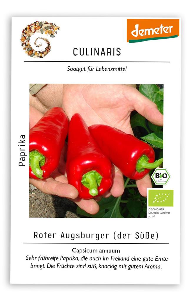 Culinaris Paprika Roter Augsburger, 20 Korn