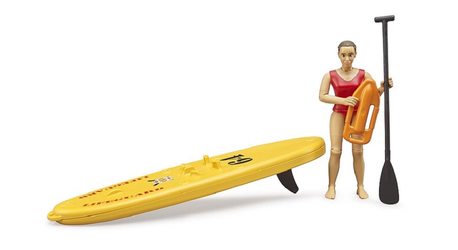 BRUDER bworld Life Guard mit Stand up Paddle